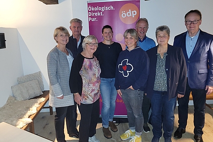  Christine Walter, Franz Sebele, Ingrid Ohly, Agnes Becker, Katharina Steininger, Walter Dankesreiter und Maria Schöfberger