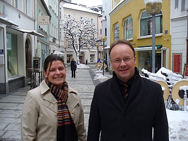 Agnes Becker (ÖDP) und Urban Mangold (ÖDP)
